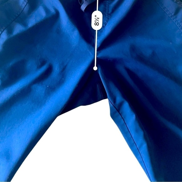 Purple Label medical pants rich blue elastic waist split ends pockets Women M - Picture 10 of 14